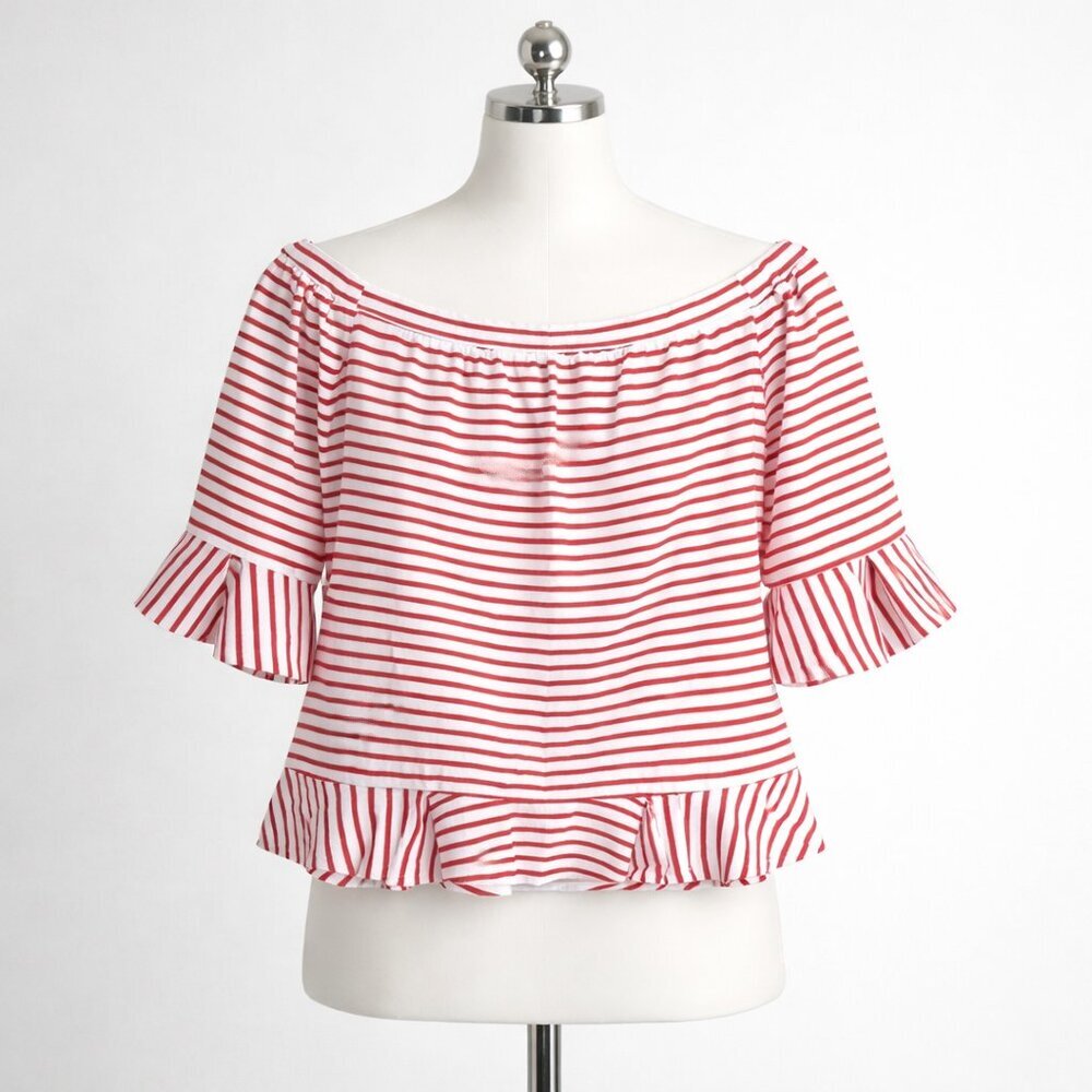 Jude Connally Off The Shoulder Bell Sleeve Top